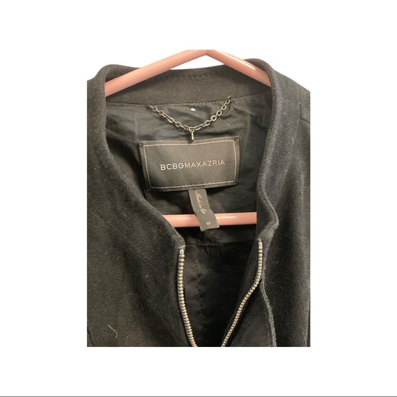 ❤️2/$30🩷BCBG | Suede Black Moto Vest | Size Medium - Picture 3 of 3